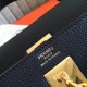 Hermes Black Clemence Kelly Retourne 32cm Handmade Bag