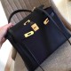 Hermes Black Clemence Kelly Retourne 32cm Handmade Bag