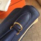 Hermes Sapphire Clemence Kelly Retourne 32cm Handmade Bag