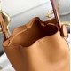 Hermes Licol 17cm Bag In Tan Evercolor Calfskin