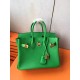 Hermes Bambou Birkin 25cm Clemence Handmade Bag