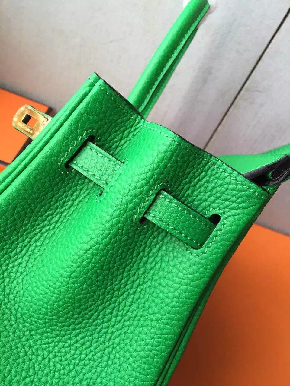 Hermes Bambou Birkin 25cm Clemence Handmade Bag