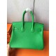 Hermes Bambou Birkin 25cm Clemence Handmade Bag