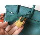 Hermes Malachite Birkin 25cm Clemence Handmade Bag