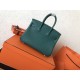 Hermes Malachite Birkin 25cm Clemence Handmade Bag