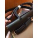 Hermes Herbag Zip 31cm Bag In Black And Taupe