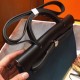 Hermes Herbag Zip 31cm Bag In Black And Blue