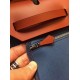 Hermes Herbag Zip 31cm Bag In Camel And Blue