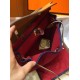 Hermes Herbag Zip 31cm Bag In Brown And Red