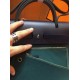 Hermes Herbag Zip 31cm Bag In Navy And Green