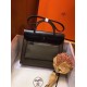 Hermes Herbag Zip 31cm Bag In Black And Canopee