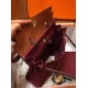 Hermes Herbag Zip 31cm Bag In Camel And Bordeaux