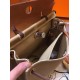 Hermes Herbag Zip 31cm Bag In Brown And Beige