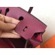 Hermes Ruby Birkin 25cm Clemence Handmade Bag