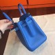 Hermes Blue Birkin 25cm Epsom Handmade Bag