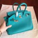 Hermes Malachite Birkin 25cm Epsom Handmade Bag