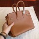 Hermes Brown Birkin 25cm Epsom Handmade Bag