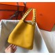 Hermes Yellow Picotin Lock 22 Bag With Braided Handles