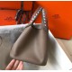 Hermes Taupe Picotin Lock 18 Bag With Braided Handles