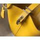 Hermes Yellow Picotin Lock 18 Bag With Braided Handles