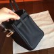 Hermes Black Birkin 25cm Epsom Handmade Bag