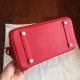 Hermes Red Birkin 25cm Epsom Handmade Bag