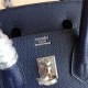 Hermes Sapphire Birkin 25cm Epsom Handmade Bag