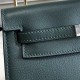 Hermes Dark Green Swift Kelly Danse Bag