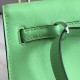 Hermes Green Swift Kelly Danse Bag