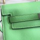 Hermes Green Swift Kelly Danse Bag