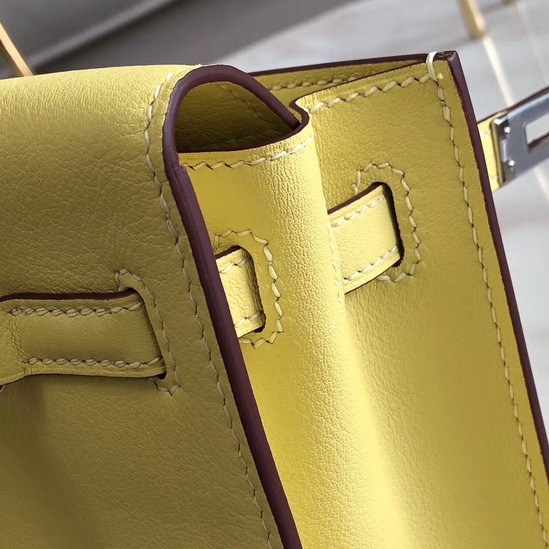 Hermes Jaune Swift Kelly Danse Bag