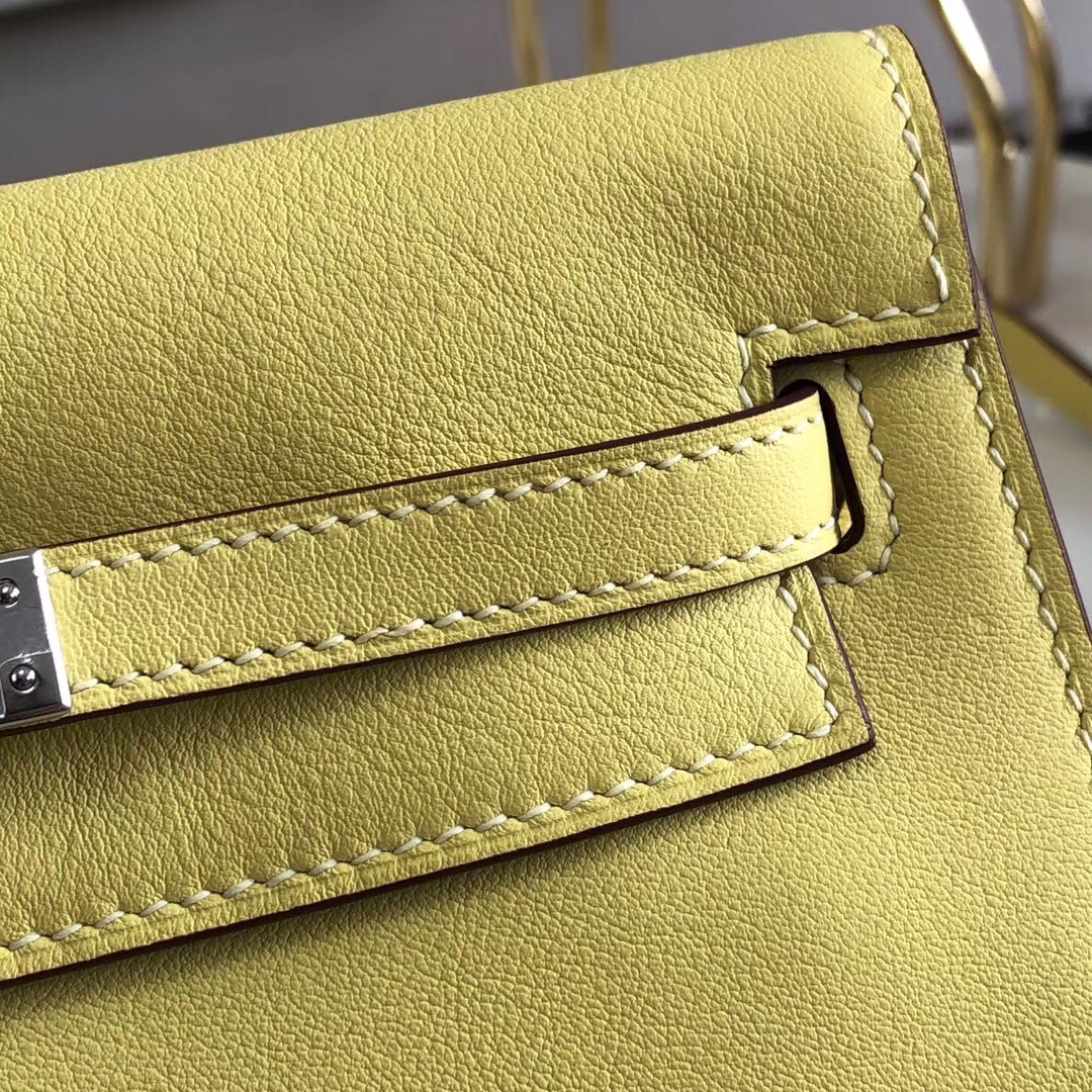 Hermes Jaune Swift Kelly Danse Bag