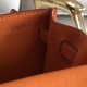 Hermes Orange Swift Kelly Danse Bag