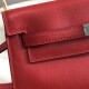 Hermes Red Swift Kelly Danse Bag