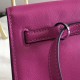 Hermes Rose Purple Swift Kelly Danse Bag