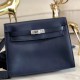 Hermes Blue Royale Swift Kelly Danse Bag