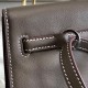 Hermes Taupe Swift Kelly Danse Bag