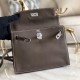 Hermes Taupe Swift Kelly Danse Bag