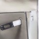 Hermes White Swift Kelly Danse Bag