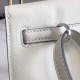 Hermes White Swift Kelly Danse Bag