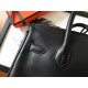 Hermes Black Birkin 25cm Swift Handmade Bag