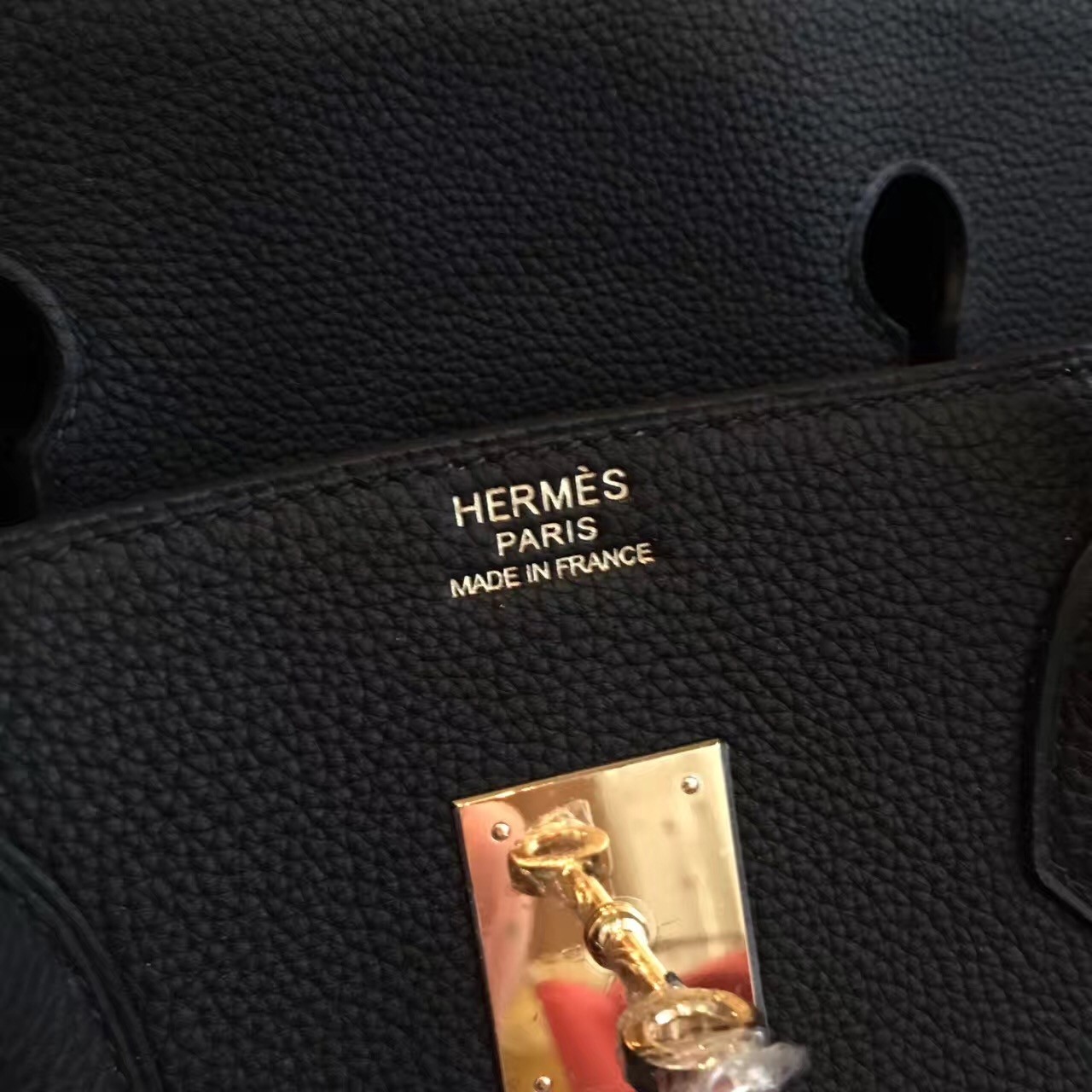 Hermes Black Clemence Birkin 40cm Handmade Bag