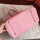 Hermes Pink Clemence Birkin 40cm Handmade Bag