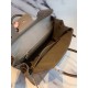 Hermes Taupe Clemence Birkin 40cm Handmade Bag