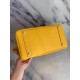 Hermes Yellow Clemence Birkin 40cm Handmade Bag