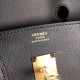 Hermes Black Epsom Birkin 40cm Handmade Bag