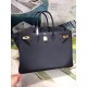 Hermes Black Epsom Birkin 40cm Handmade Bag