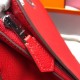 Hermes GR24 Backpack In Red Everycolor Calfskin