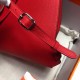 Hermes GR24 Backpack In Red Everycolor Calfskin