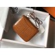 Hermes Constance 18cm Bag In Brown Embossed Crocodile